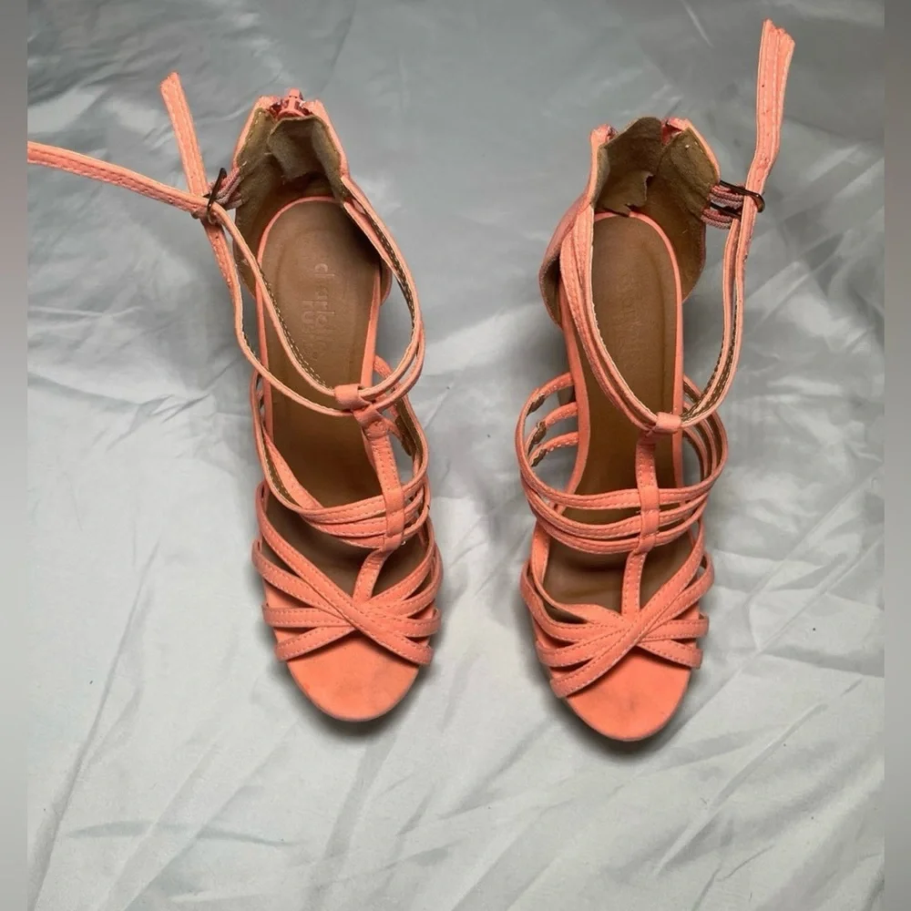 Charlotte Russe peach heels - Picture 4 of 4